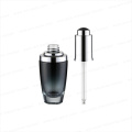 Luxury New Design Gradient Color Glass Dropper Bottles with Square Shape Rubber 30ml